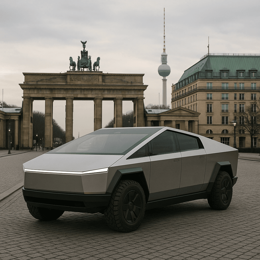 Jak zarejestrować Cybertrucka w Berlinie